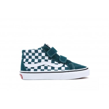 VANS UY SK8-MID REISSUE V COLOR THEORY CHECKERBOARD VN0A38HH60Q-60Q Πετρόλ
