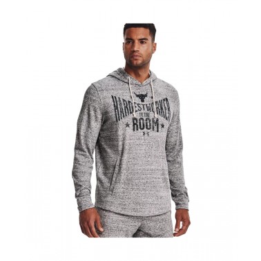 UNDER ARMOUR PROJECT ROCK TERRY HOODIE 1370458-112 Γκρί