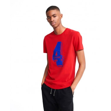 SUPERDRY COLLEGE CLASSIC TEE M1010138A-WA7 Red