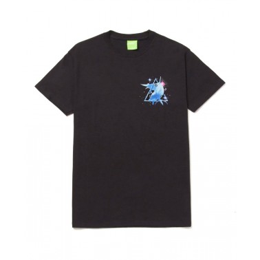 HUF SPACE DOLPHINS WASHED S/S TEE TS01849-BLACK Μαύρο