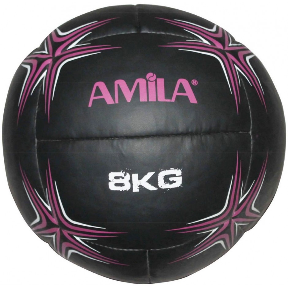 AMILA WALL BALL 8KG 94602 Μαύρο