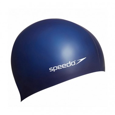 SPEEDO PLAIN FLAT SILICONE CAP 70991-0011U Μπλε